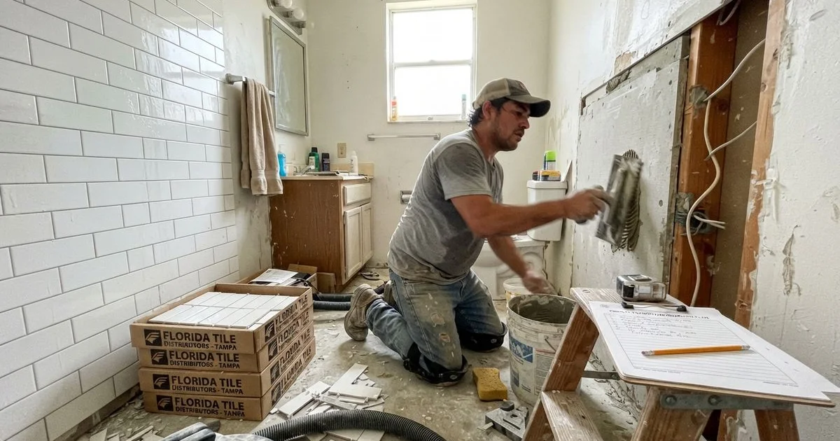What a bathroom or shower retile costs in Tampa