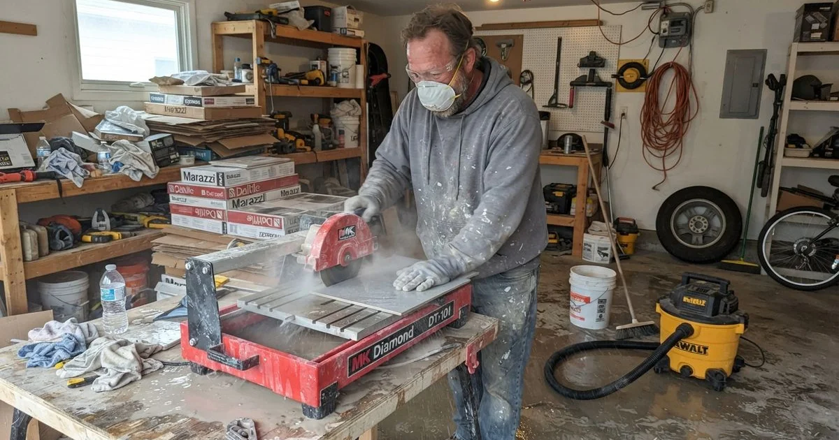 Is tile-cutting dust dangerous? Safety basics for your project
