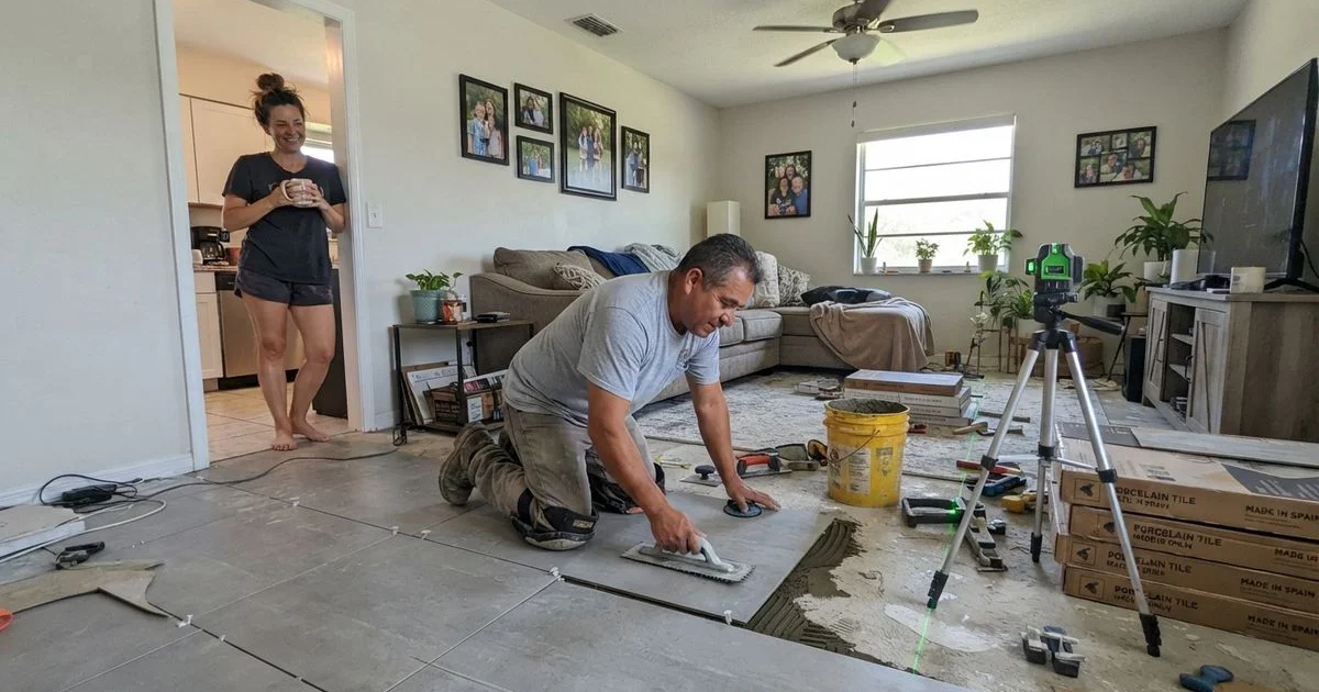 What to expect during a tile installation job, start to finish